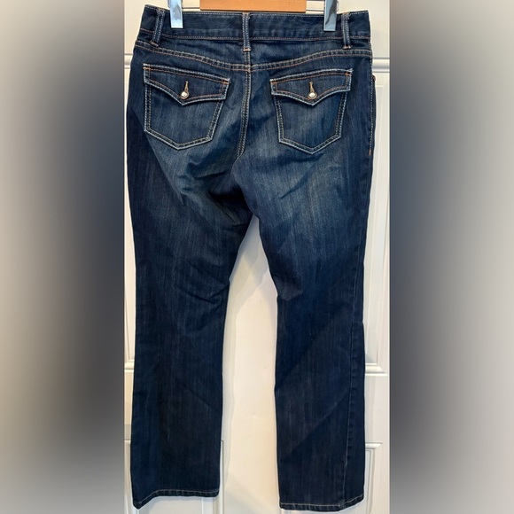 Women's INC Curvy Bootcut Blue Jeans - Picture 6 of 6